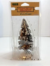 Lemax Tree Arbre Medium Evergreen 7" 🎄 Snow Village Frosted Retired Boxed
