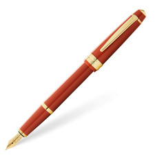 Image of Cross Bailey Light Amber Resin and Gold Tone Fountain Pen Medium Nib