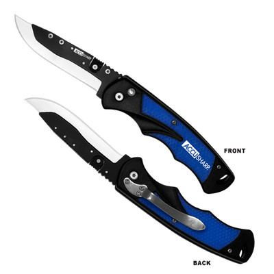 AccuSharp 743C Replaceable Blade Razor  3.50'' Folding Plain Stainless Steel Blad