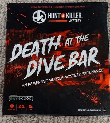 Death At A Dive Bar By Hunt A Killer Mystery Game, 2020, Complete 