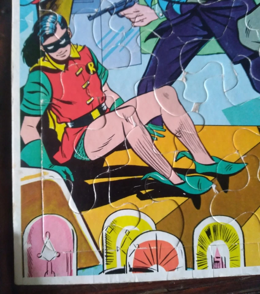 Vintage 60s  70s  Batman and Robin  Whitman Puzzle  Viewmaster Slides Sealed NOS - Image 3 of 4