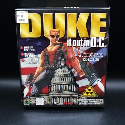 NEW Duke It Out in D.C. PC Game 1997 Complete Big Box Factory Sealed!