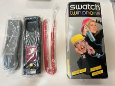 Rare Antique Swatch Twin Phone in Black