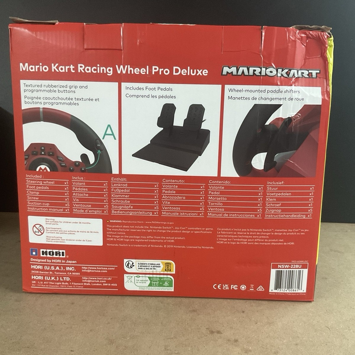 Hori NSW-228U Mario Kart Racing Wheel for Nintendo Switch