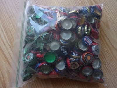 Beer Bottle Caps 3 POUND Mixed Used Man Cave Craft Art       ( Most have dents )