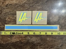 Los Angeles Chargers MINI Football Helmet Decals - LA Concept