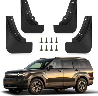 4-Pack Splash Guards for 2024 2025 Santa Fe - Front and Rear Mud Flaps