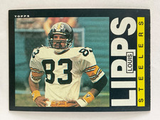 Louis Lipps 1985 Topps Rookie Football Card - Pittsburgh Steelers #358