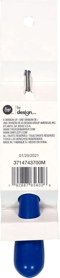 Boye Offset Gancho de Cierre Ergonómico Herramienta Accesorio Artesanal, 6.5" L, Azul  Foto 2 de 4