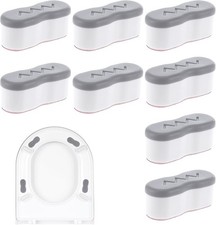 8 Pcs Toilet Seat Bumpers, Universal Buffer Toilet Lid Bumpers for Bidet Strong