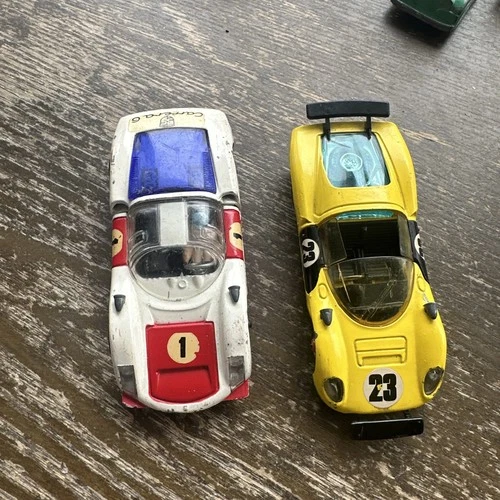 VTG Corgi Diecast Toy Cars White Porsche Carrera 6 Yellow Ferrari 206 Dino Sport