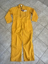 Vintage PGI Nomex IIIA Coveralls Sz 44 Yellow Flame Resistant Air Products NWT