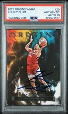 2023 Panini Origins WNBA Kelsey Plum Signed #20 Las Vegas Aces.  PSA 10
