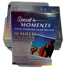 Special Moments Photo Paper Ink Jet Printers 20 Sheets Packs 4x6 Glossy 10 pkgs