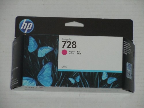 HEWLETT PACKARD DESIGNJET 728 MAGENTA 130ML INK CARTRIDGE EXPIRED STILL SEALED - 第 1/4 張圖片