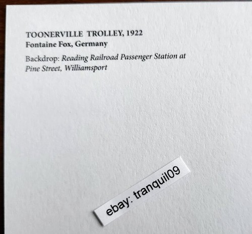 Collector PC: Toonerville Trolley 1922 by Fontaine Fox & Reading RR Sta backdrop - Bild 2 von 2