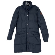 Original Puffa Down Filled Black Puffer Coat Jacket Hooded Women's Medium