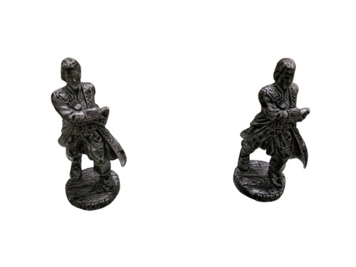 Lot of 2 Pirates of the Caribbean Chess Pieces Replacement Piece Bishop Grey