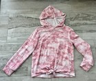 Lot Of Old Navy Girls Sz 8 Twist Front Hooded Shirts. Camo And Pink Tie Dye — photo 5