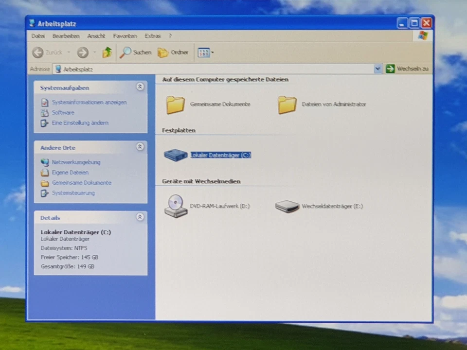 HP Schöne Windows XP Retro PC 4GB 160GB DVD Dual Core 2x 2,93GHz Spiel Computer - Bild 3 von 4