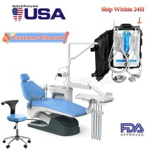 FDA Dental Unit Chair DC Motor PU Leather/ Protable Delivery Unit Air Compressor