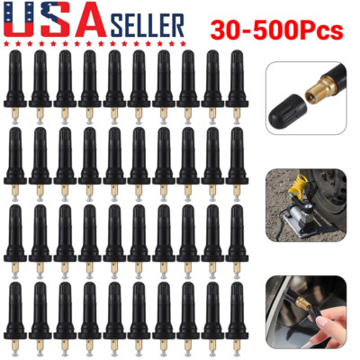 TPMS Valve Kit 100-Piece TPMS Valve Stem Rebuild Kit (Part #20008) - Tire Pressure Sensor Service Pack TPMS Grommets Seals