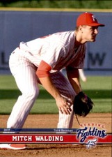 2017 Reading Fightins Update Grandstand 37 Mitch Walding Lodi California CA Card