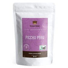 PPeruvian Coffee ? Medium Roast ? Picchu Peru ? Brown Bear ? Strength 3 ? Arabic