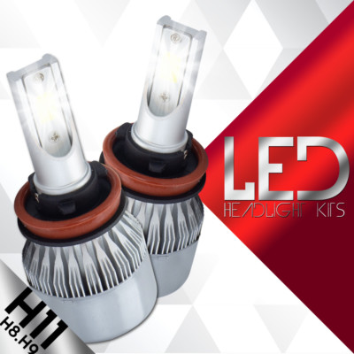 2pcs CREE H8/H9/H11 388W 38800LM Car LED Headlights Bulbs 3000K/6500K/8000K