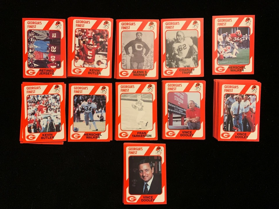 1989 Collegiate Collection GEORGIA BULLDOGS football singles - Choose from list! - Image 2 of 2