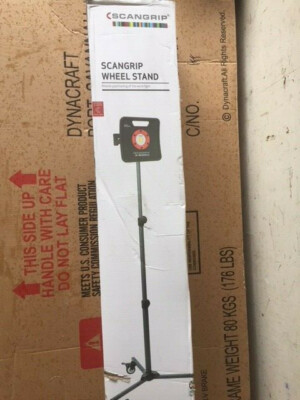 Scangrip Wheel Stand Mobile Work Light Positioning Telescopic 1-1,9 Powdercoated