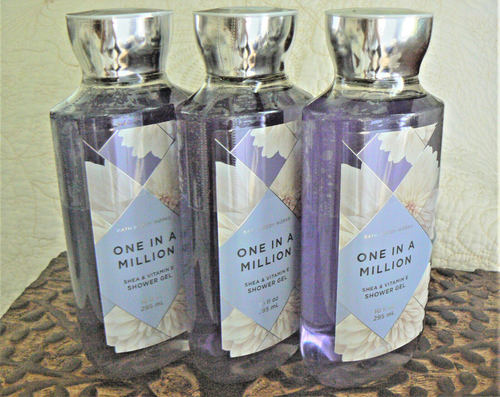 3X Bath & Body Works ONE IN A MILLION Body Wash Shower Gel Full Size 10 oz. NEW