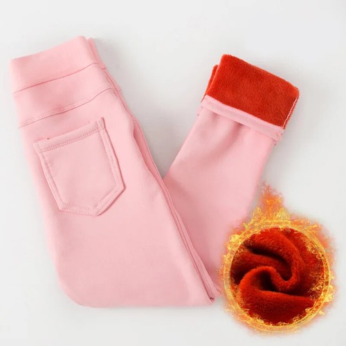 Winter Baby Legging Plus Velvet Thickening Fleece Warm Pants Kids Winter Pants - Picture 10 of 22