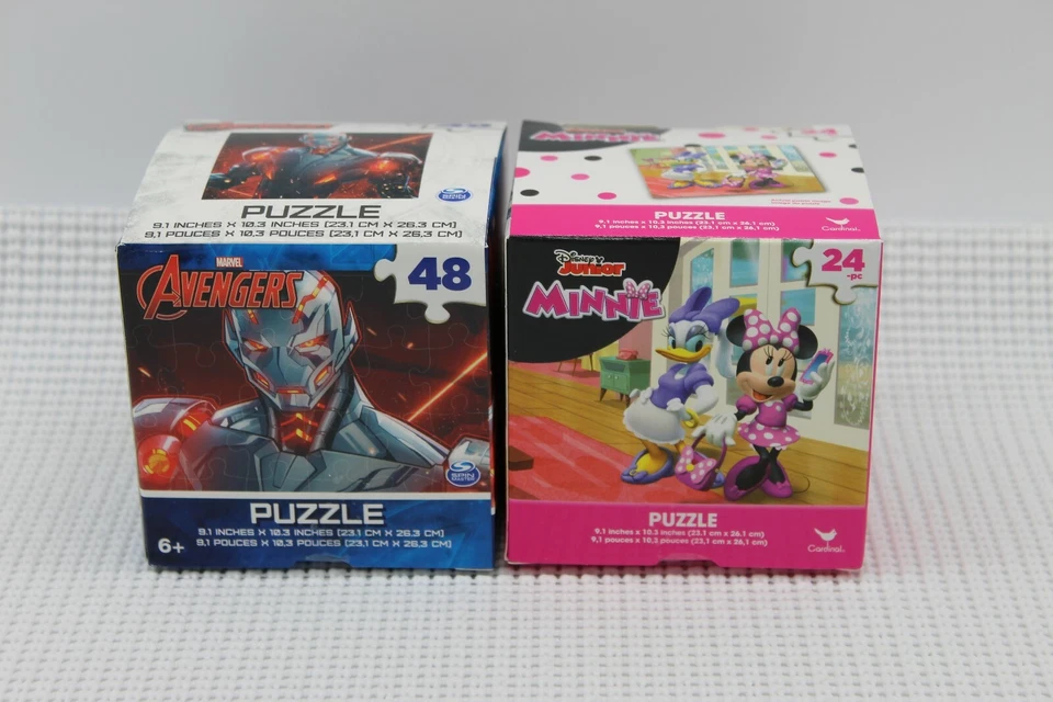 Lote de 2 Minnie Mouse Daisy Duck 24 piezas/Marvel Avengers 48 piezas. Rompecabezas Cardinal  Foto 2 de 2