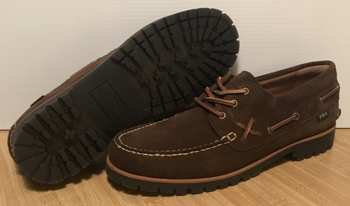 Polo Ralph Lauren Country Ranger Deck Brown Suede Boat Shoes