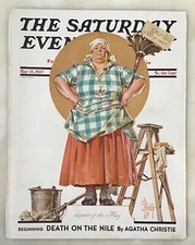 Saturday Evening Post - Leyendecker - cover only, May 13, 1937, Queen of the May