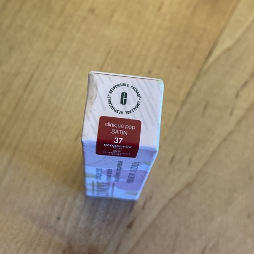 CLINIQUE Clinique Pop Longwear Lipstick~#37 (Satin) Peppermint Pop~0.13ozNIB - 第 15/15 張圖片