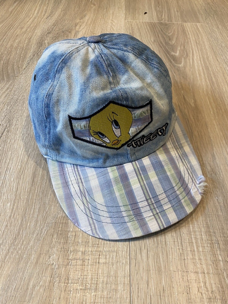 Vintage Looney Tunes Tweety Bird Denim Classic Hat Cap 90s  display picture 2