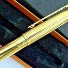 Rare 14K Gold Filled Parker 75 Cisele Ball Pen Flat end USA (No Sterling Silver — photo 1