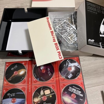 Initial D PREMIUM Blu-ray BOX Pit 1 2 3 set of 3 Initial Anime