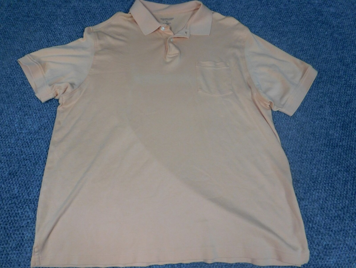 Roundtree & York Mens Shirt Extra Large peach regular polo | eBay