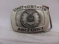 USAF Belt Buckle United States Air Force 1985 Siskiyou Military Made In The USA