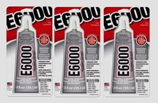 3 E6000 All Purpose Industrial Strength Adhesive Permanent Bond Craft Glue 2oz  