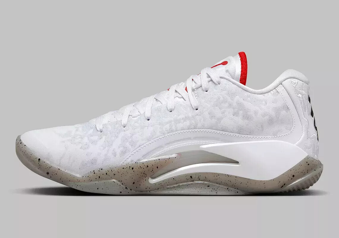 Баскетбольные кроссовки Nike Air Jordan Zion 3 бело-красные в стиле ретро DR0675-106 размера для мужчин