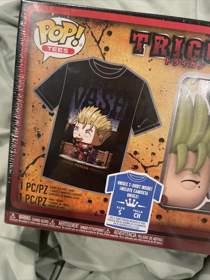 Pop! (2023) Tees TRIGUN: (1) Small T-Shirt & VASH Pop Vinyl Figure #BSP20230531 - Image 2 of 4