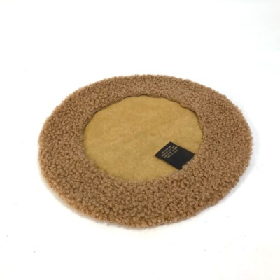 Louis vuitton Fur Fluffy Hat Beret Lambskin Brown Beauty  display picture 3