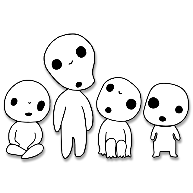 Kodama The Tree Spirits youkai ghost Decal Vinyl Sticker | eBay