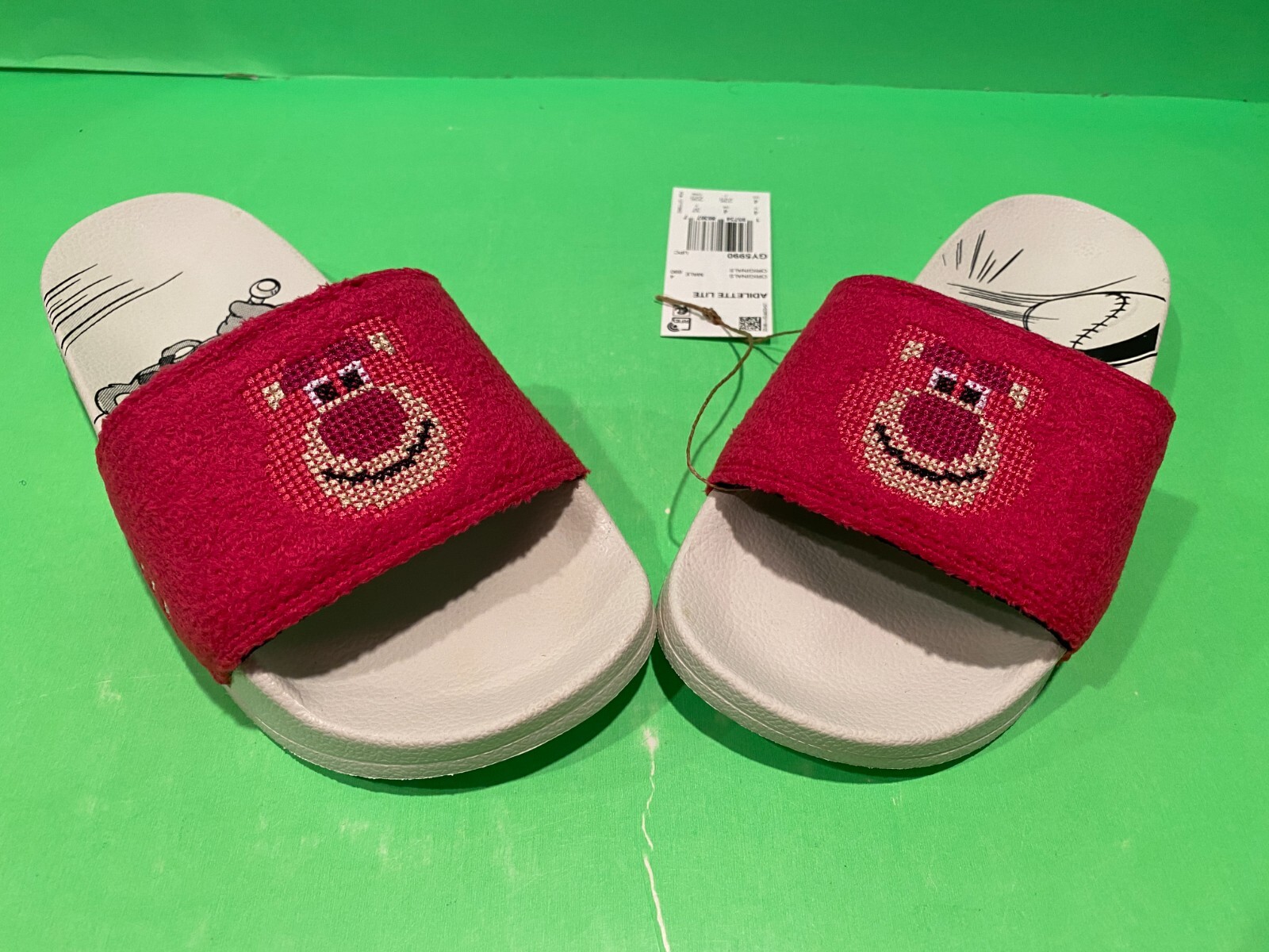 LOTTO NUOVO ADIDAS LOTS O HUGGIN' BEAR LOTSO ADILETTE LITE SLIDE UOMO 4 TOY STORY DISNEY