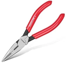 ARROW 6" High Leverage Needle Nose Plier Side Cutter Long Nose Plier for Cutting