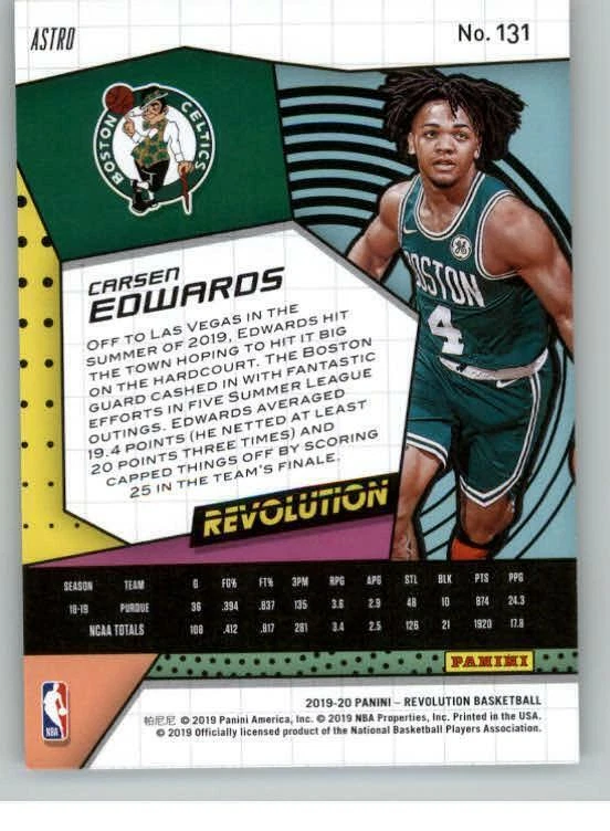 2019-20 Panini Revolution Astro #131 Carsen Edwards (ref 131974) - Image 2 of 2